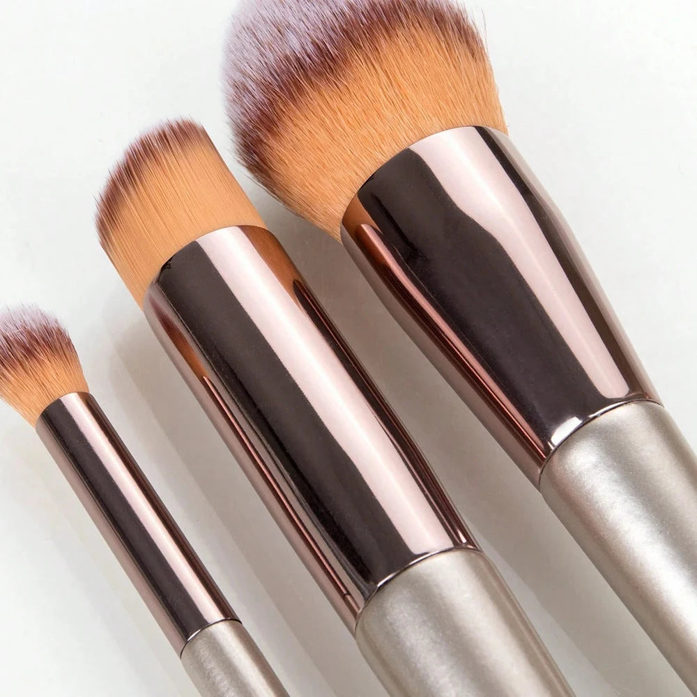 14-Piece Premium Makeup Brush Set – Synthetic Brushes for Foundation, Eyeshadow & Blush