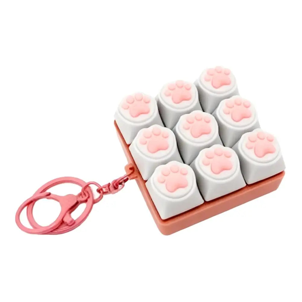 LED Keyboard Fidget Keychain – Clicker Stress Relief Toy