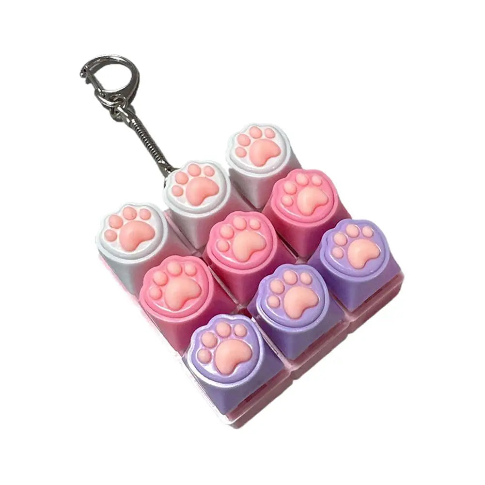 LED Keyboard Fidget Keychain – Clicker Stress Relief Toy