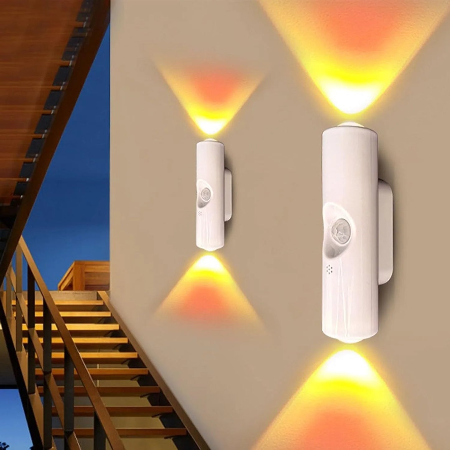 2-Pack Rechargeable Motion Sensor LED Lights | Magnetic Smart Wall Lighting