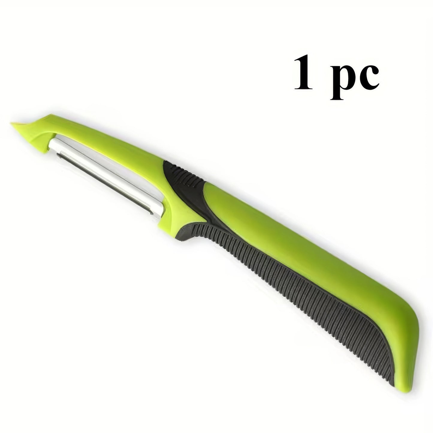 Green Vegetable Peeler Non Slip Grip Left Right Hand Potato Carrot Melon Slicer