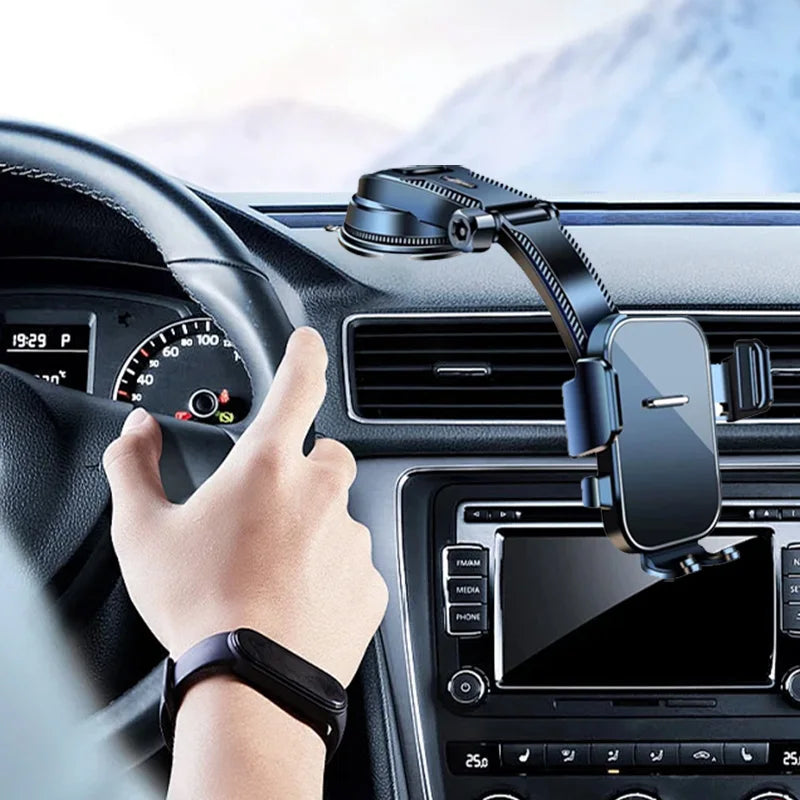 Universal Car Phone Holder – Dashboard & Windshield Mount