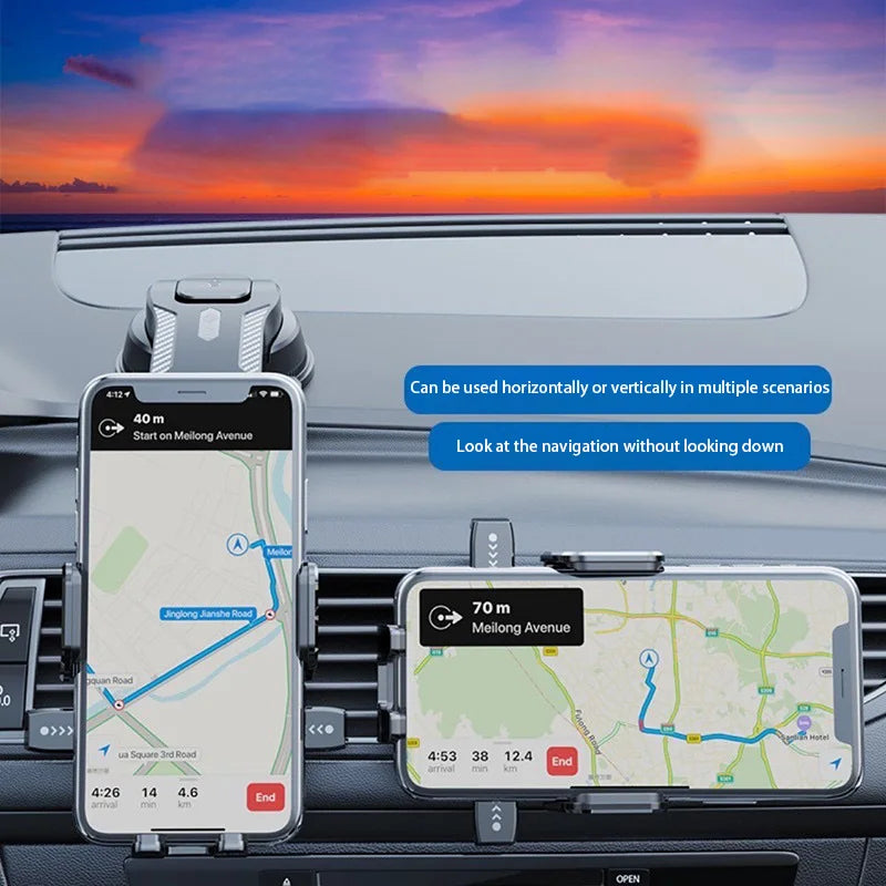 Universal Car Phone Holder – Dashboard & Windshield Mount