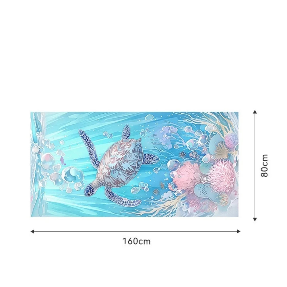 Quick Dry Lightweight Beach Towel – Super Absorbent Foldable Backpack Style (80x160cm)