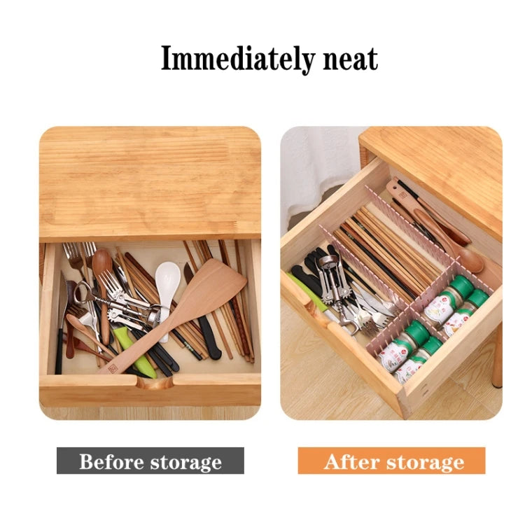 Adjustable Drawer Organizer Dividers – Household Storage Cabinet Partition for Socks, Underwear & Sundries