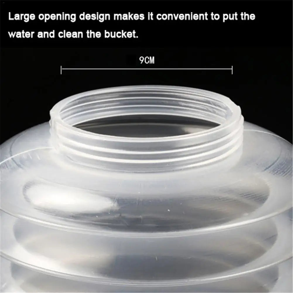 Collapsible Outdoor Camping Water Container – Foldable Storage Bucket with Tap
