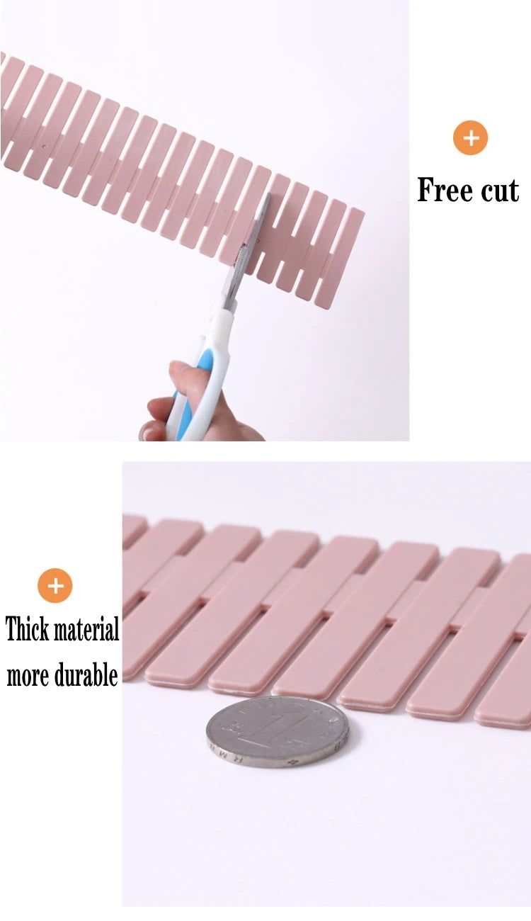 Adjustable Drawer Organizer Dividers – Household Storage Cabinet Partition for Socks, Underwear & Sundries