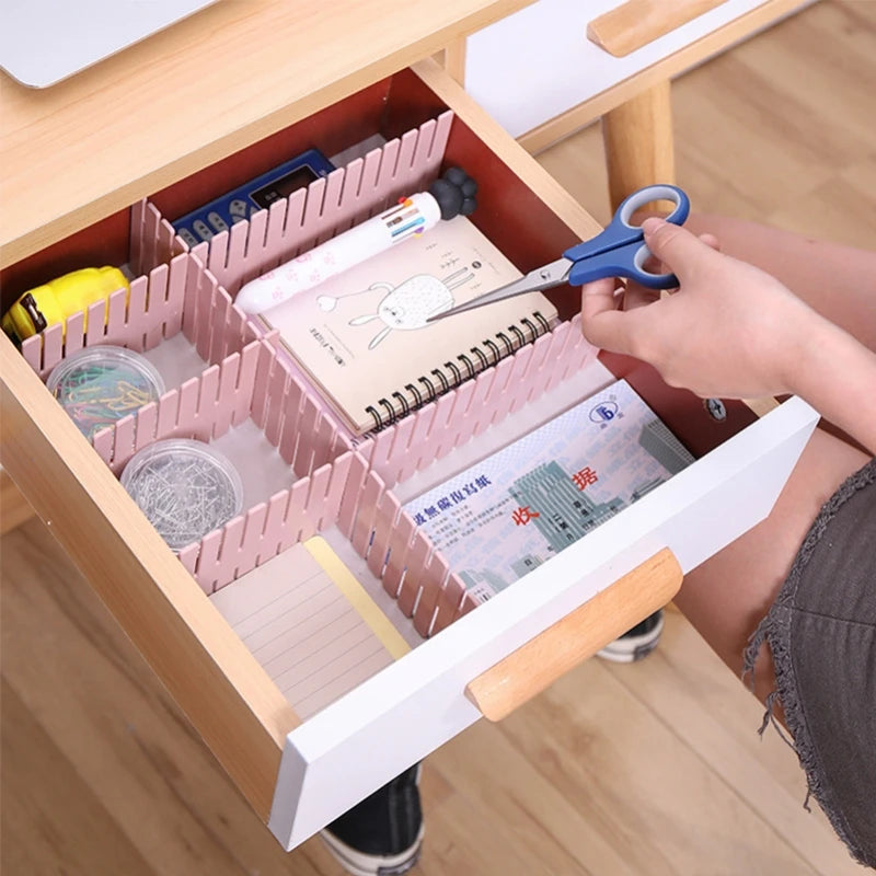 Adjustable Drawer Organizer Dividers – Household Storage Cabinet Partition for Socks, Underwear & Sundries