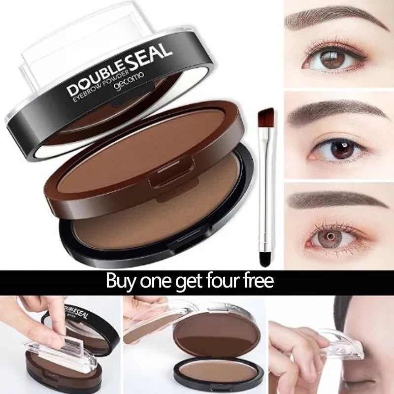 Waterproof Eyebrow Stamp Powder Kit