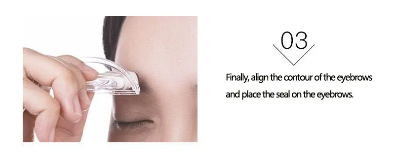 Waterproof Eyebrow Stamp Powder Kit