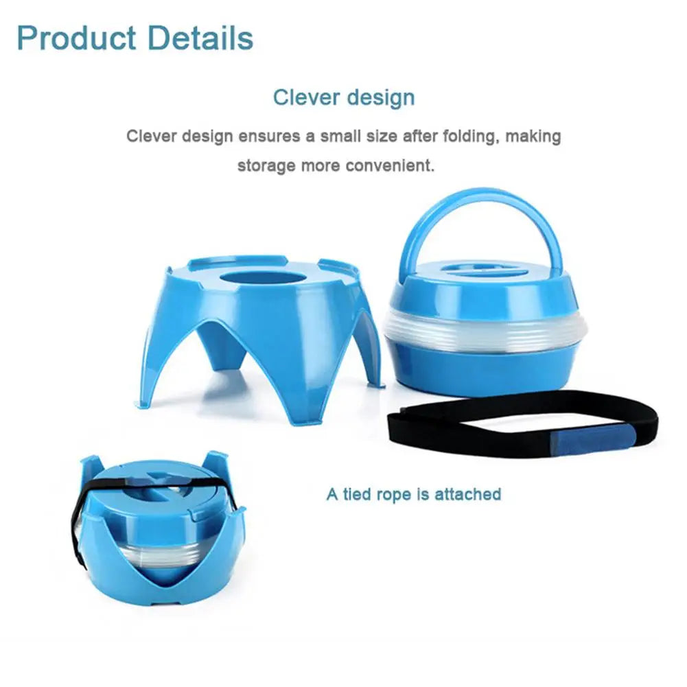 Collapsible Outdoor Camping Water Container – Foldable Storage Bucket with Tap