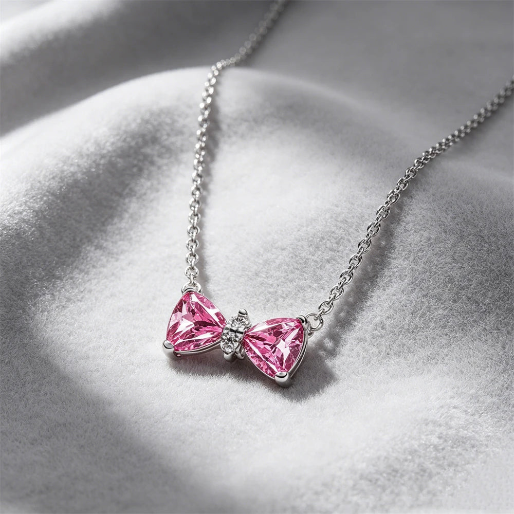 925 Sterling Silver Colorful Heart Necklace 2026