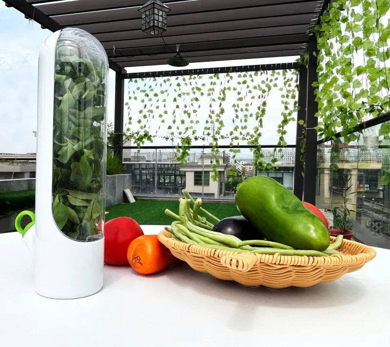 Refrigerator Herb Keeper Freshness Container
