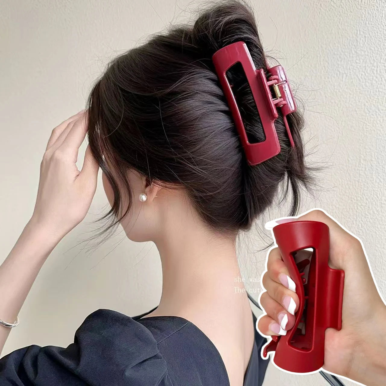 Safe Soft Silicone Shark Clip – Anti-Collision Head Protection & Anti-Fall Hair Claw