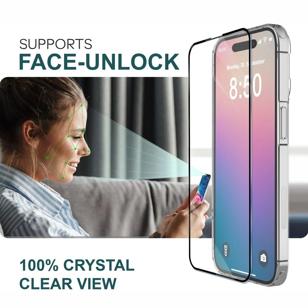 iPhone Tempered Glass Screen & Camera Protector Set