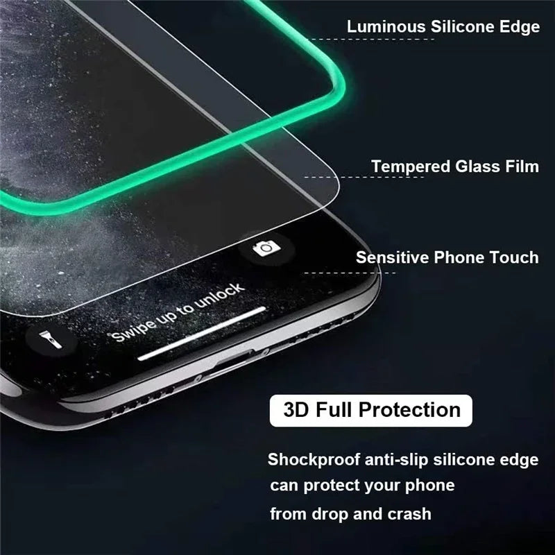 Luminous Tempered Glass Screen Protector 3PCS Set