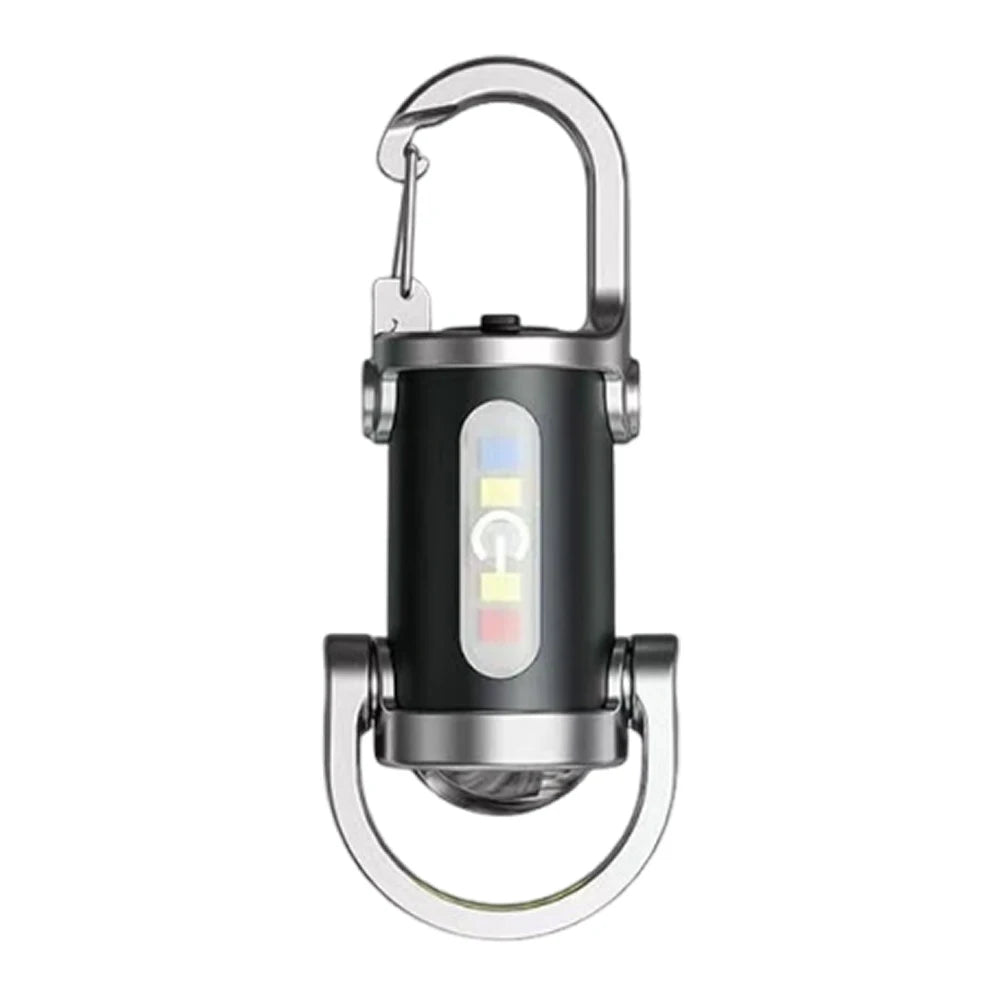 Rechargeable COB LED Keychain Flashlight – Multifunctional Portable Pocket Torch for Camping & Hiking