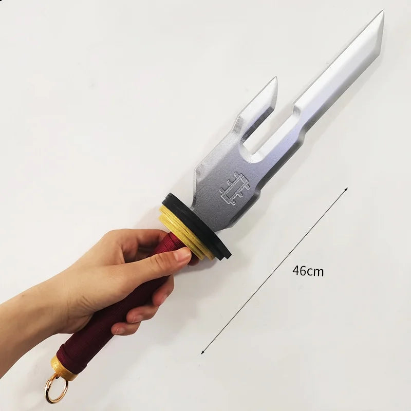 50cm Zenin Maki Katana Three-Section Staff Sansetsukon Jujutsu Kaisen Anime Jjk Cosplay Real Size Japanese Katana Sword Toy Gift