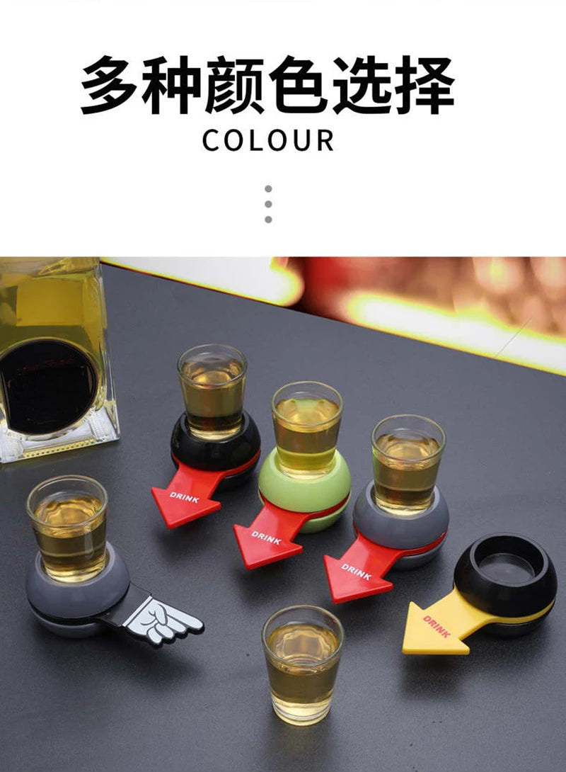 Alcoholic Penalty Turntable Toys Russian Roulette Friend Drinking Booster Game Props Bar 2023 Entertainment Atmosphere Supplies