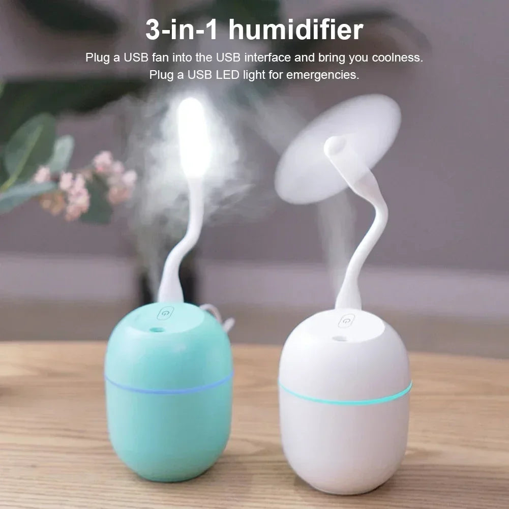 Portable USB Mini Humidifier with LED Light