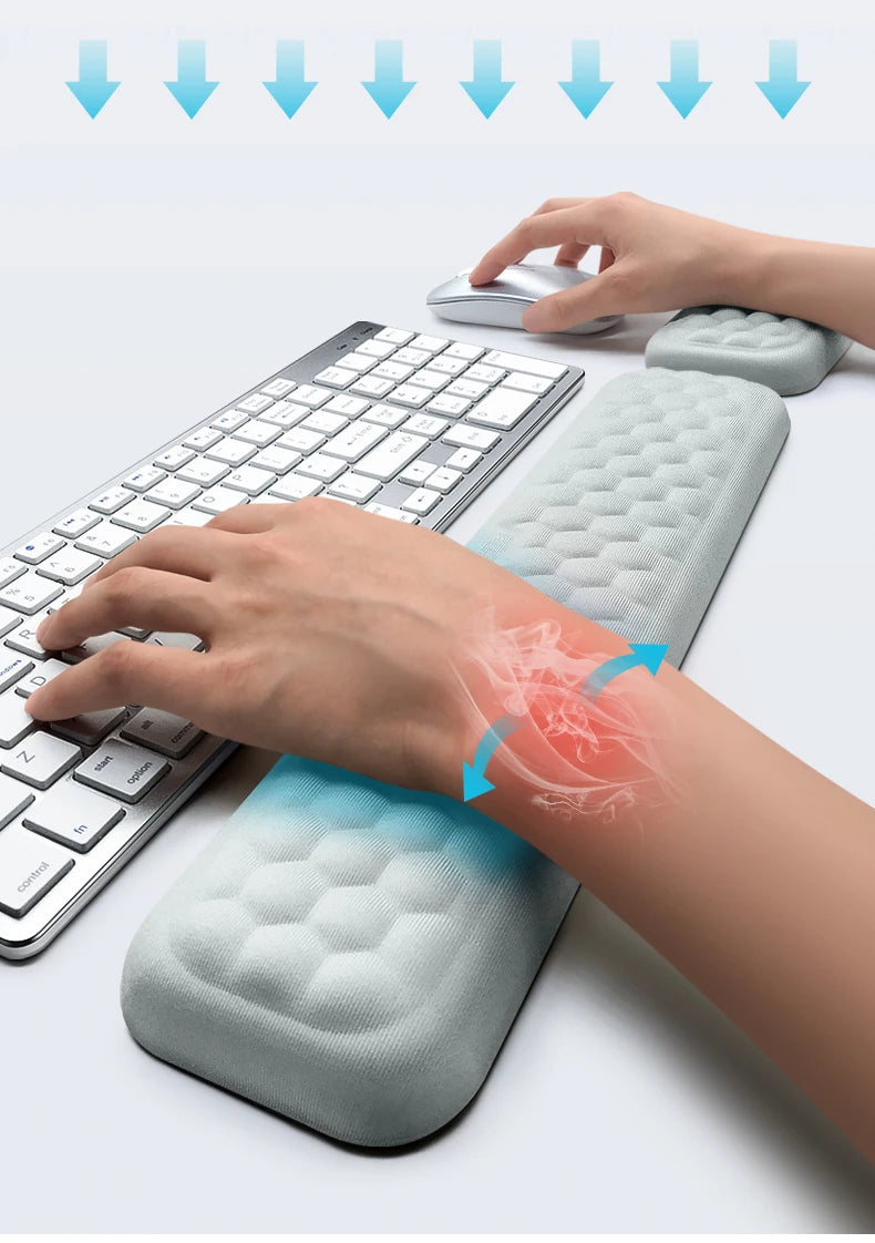 Ergonomic Keyboard & Mouse Wrist Rest Pad