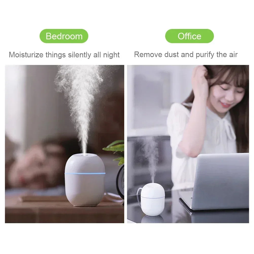Portable USB Mini Humidifier with LED Light