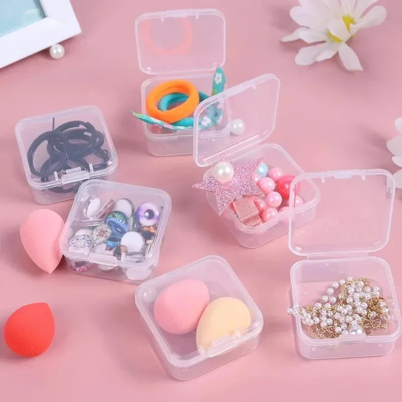Mini Transparent Jewelry Storage Box Set