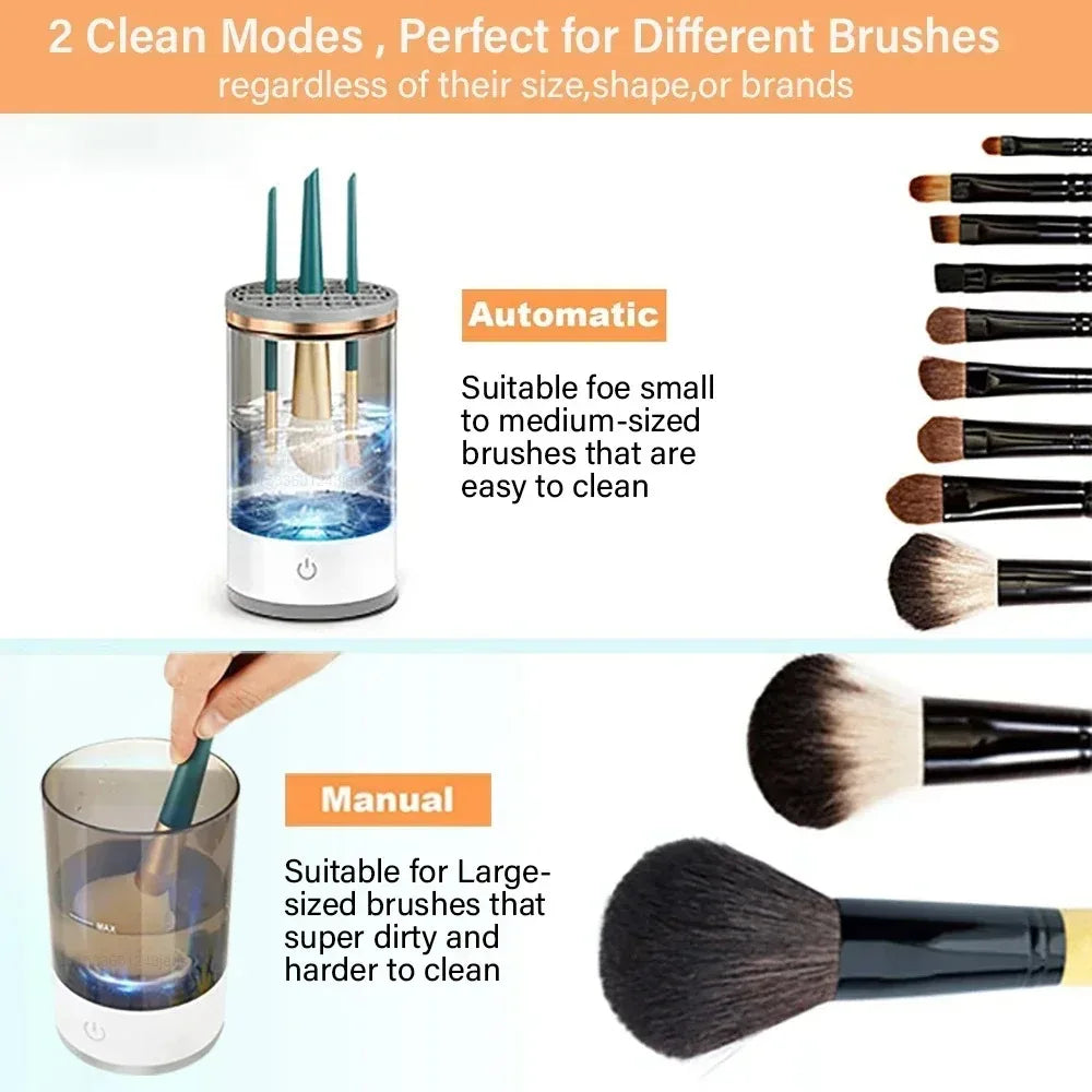 Electric Makeup Brush Cleaner & Dryer Machine