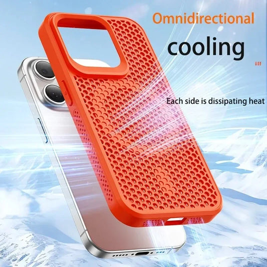 MagSafe Cooling Case for iPhone – Breathable Mesh Hard Cover