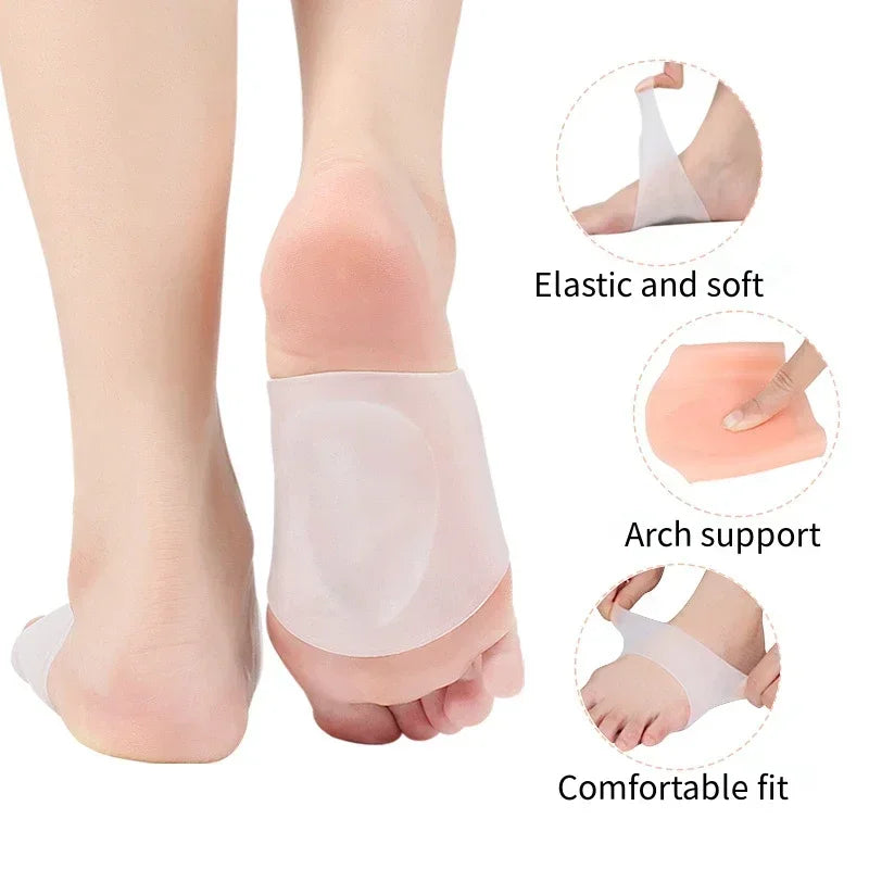 Silicone Arch Support Insoles – Plantar Fasciitis & Flat Feet Relief