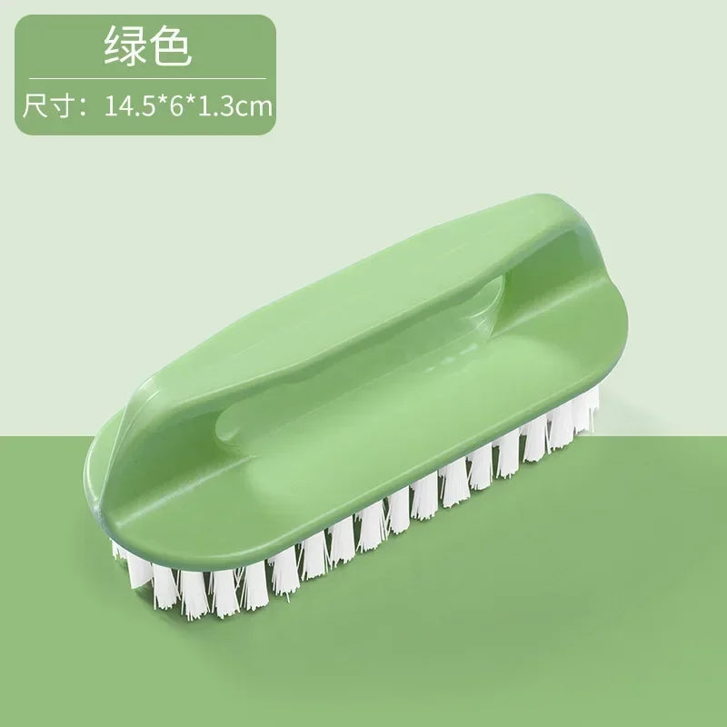 1PC Stiff Bristle Shoe Wash Plastic Brush Multi-functional Household Hand-held Cleaning Brush Laundry Bathroom Brush