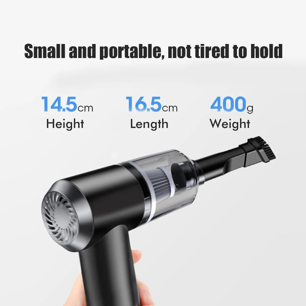Mini Handheld Car Vacuum Cleaner & Interior Blower | Lightweight Wet & Dry Solution