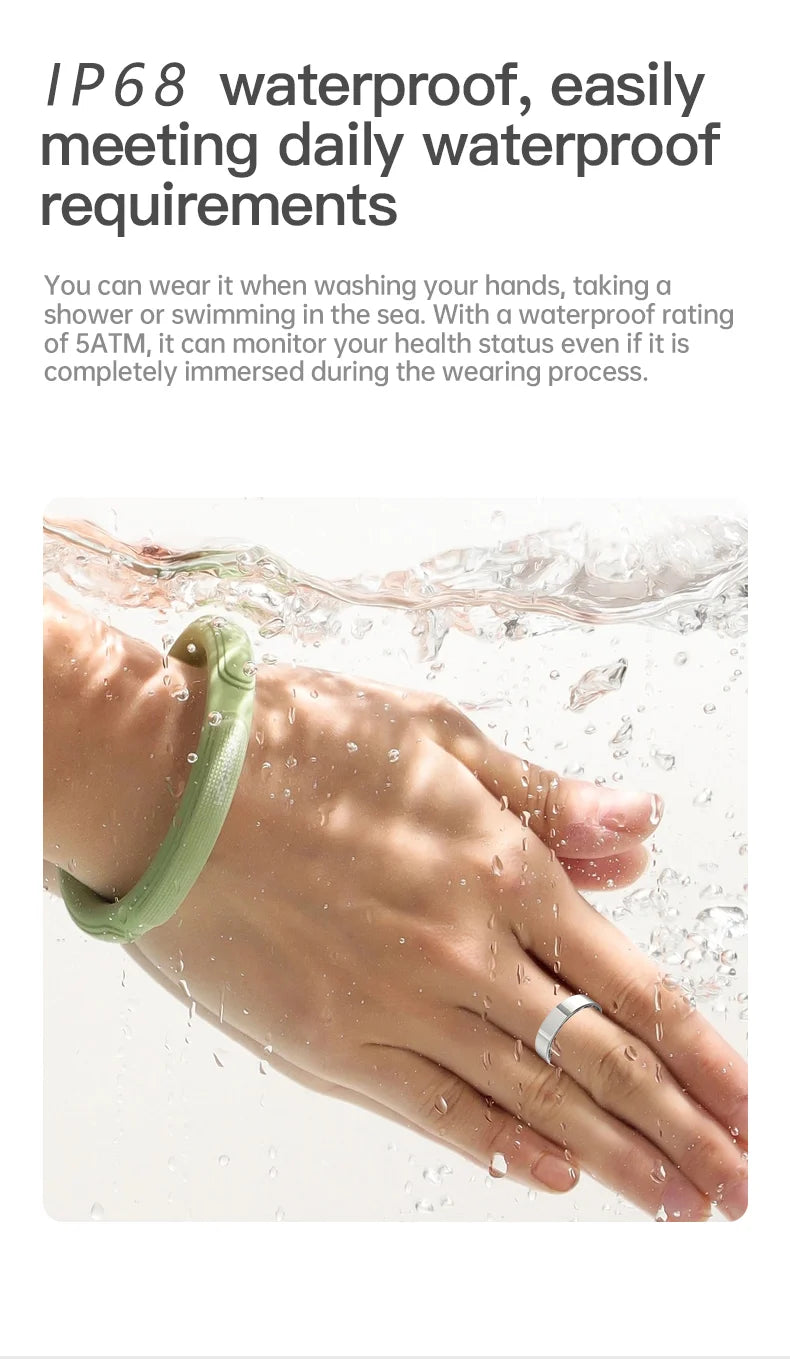 SIMSONLAB 2025 Smart Ring Bluetooth Call Heart Rate Blood Pressure Monitor 5ATM Waterproof Health Ring Men Women For Xiaomi Gift