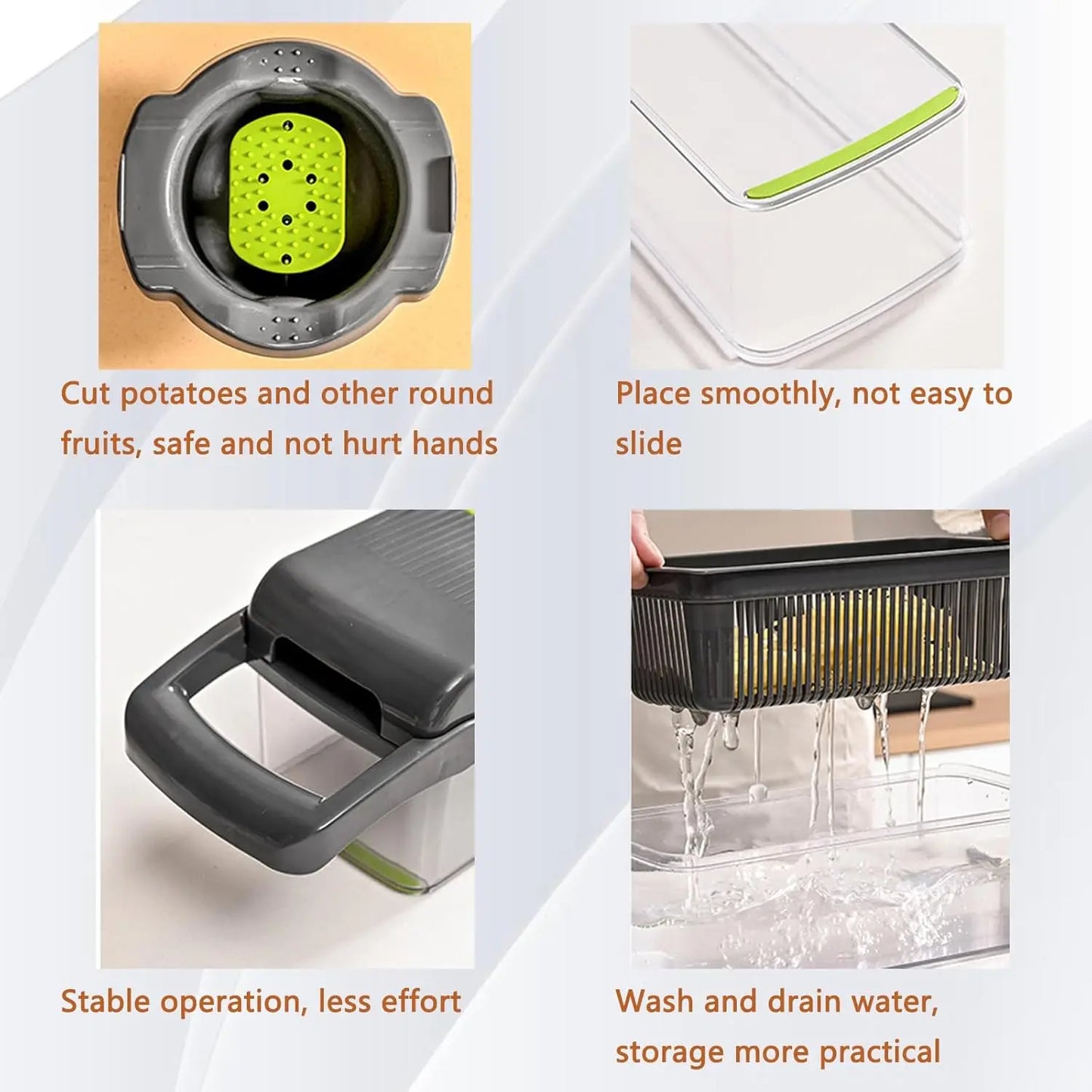 16-in-1 Multifunctional Vegetable Chopper | 8-Blade Professional Kitchen System