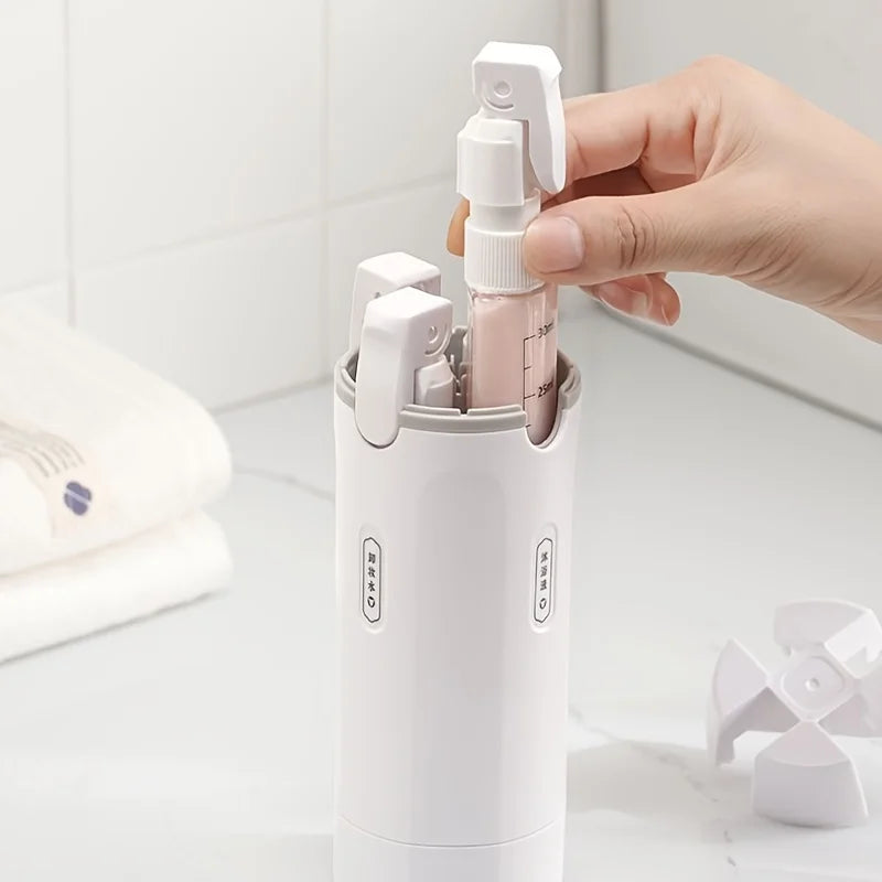 4 in 1 Leakproof Travel Emulsion Dispenser Bottle Set with Labels for Toiletries
