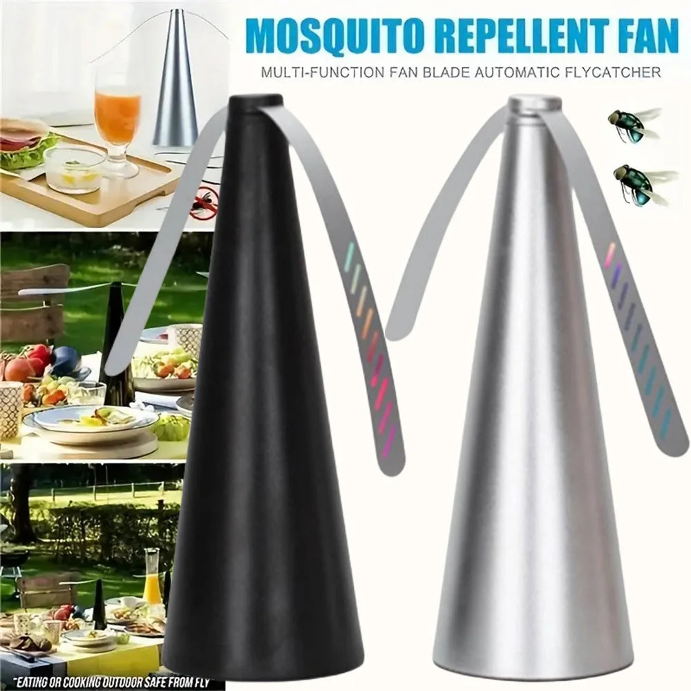 Multifunctional Outdoor Fly 360° Rotating Type Food Food, Pest Repellent Table Fan, Hiking Camping Equipment