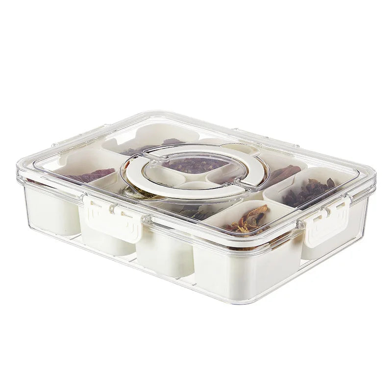 8-Grid Divided Snack Storage Box