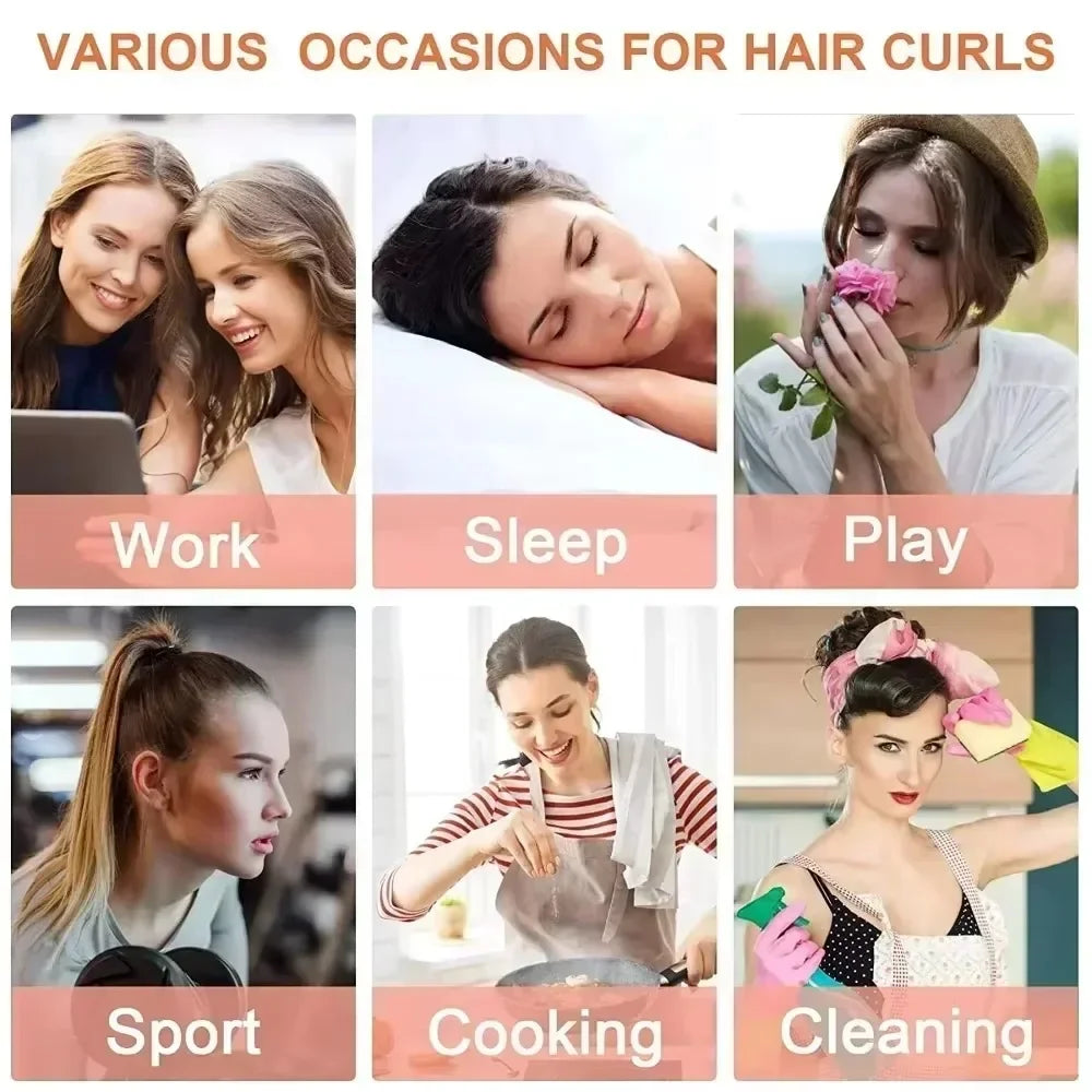 Heatless Curling Rod Headband | Silk Lazy Sleeping Hair Curler