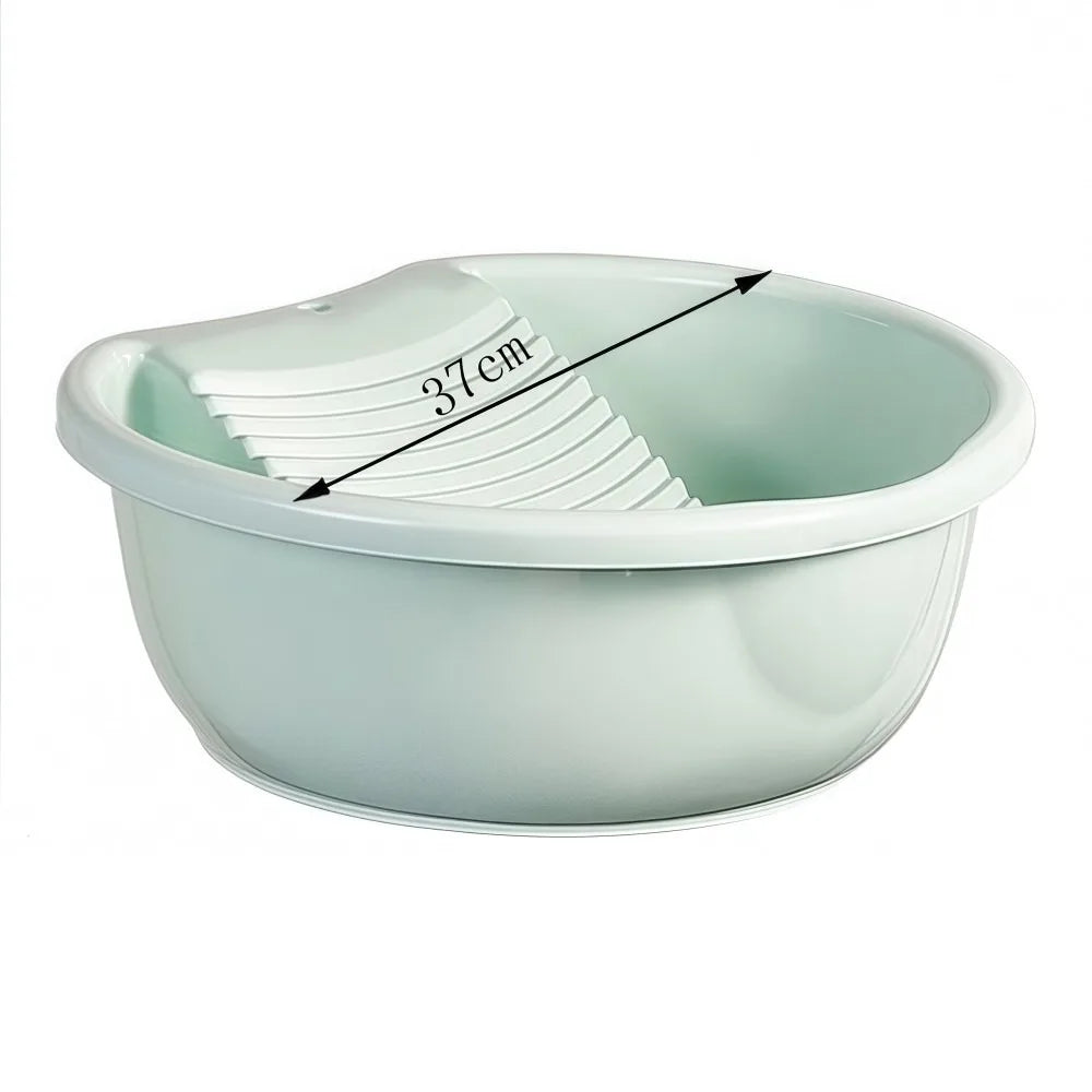 2IN1 Washboard Basin Plastic Non-Slip Underwear Cleaning Basin Convenient Lightweight Laundry Tub For Hand Washing Clothes