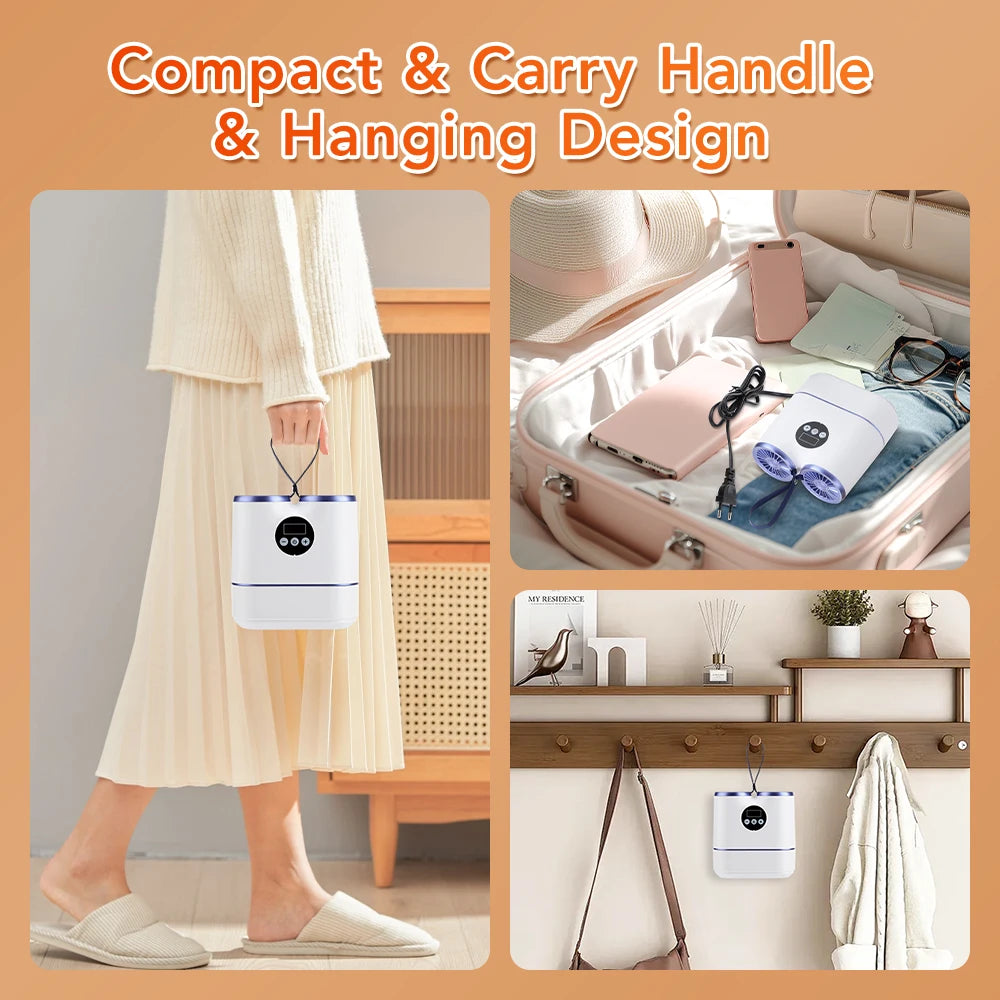 Portable Shoe Dryer with Timer – Fast Drying Boot & Sneaker Heater