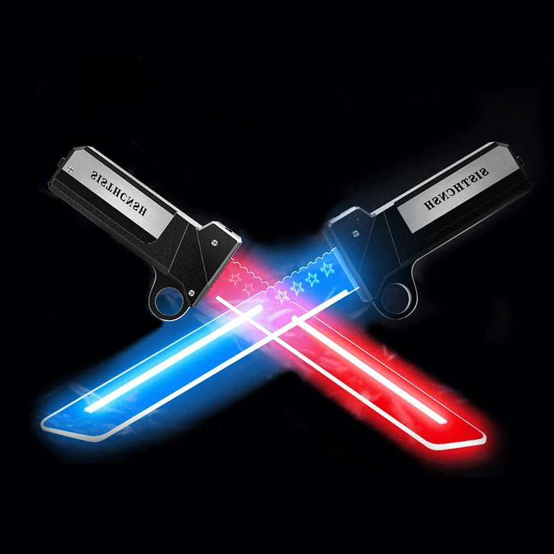 2-in-1 Connectable Lightsaber Toy - Extendable Double Sword Gift for Kids