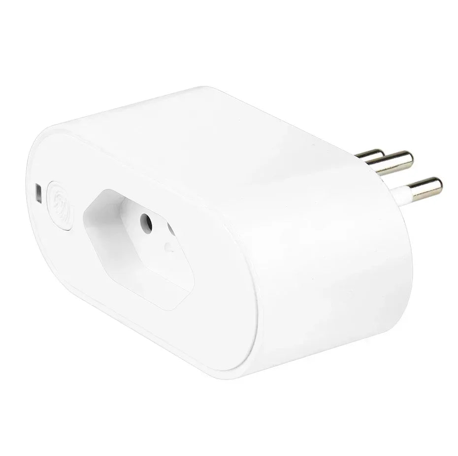 Tuya 16A/20A Brazil Standard WiFi Smart Plug | Power Monitoring & Voice Control