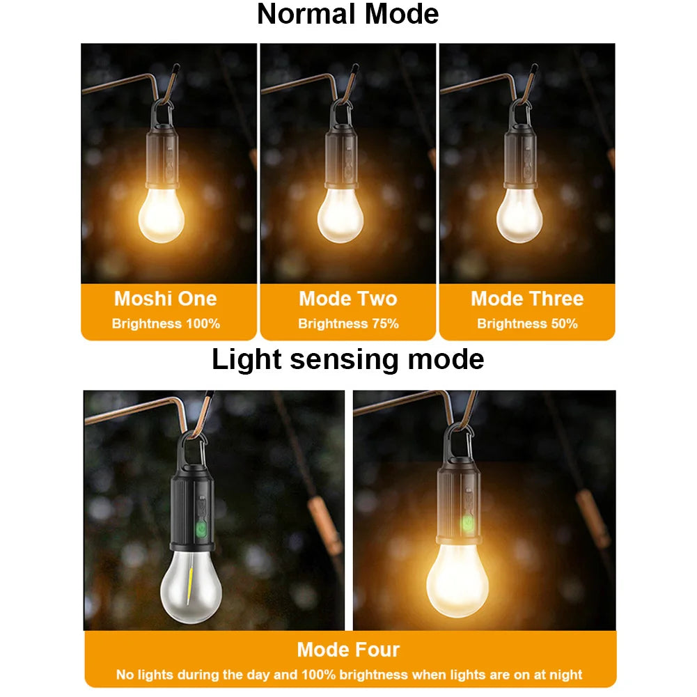Solar Powered LED Camping Lantern | Waterproof BBQ & Tent Atmosphere Light