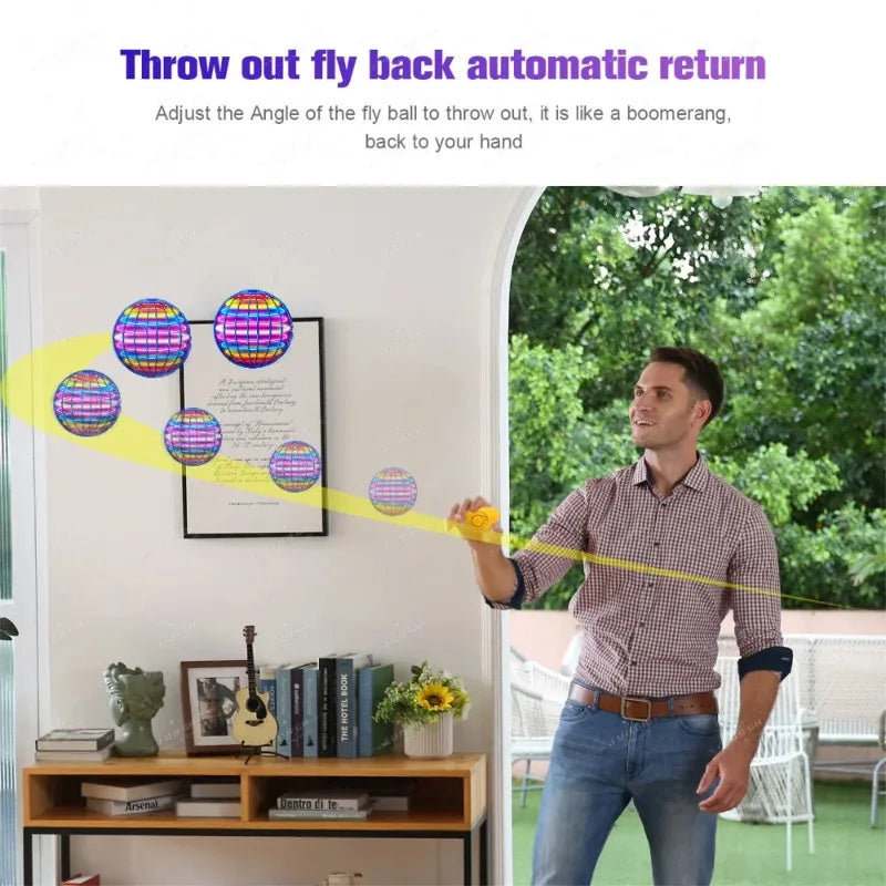 Magic Flying Ball Pro LED Boomerang Spinner Toy