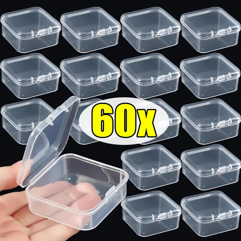 Mini Transparent Jewelry Storage Box Set