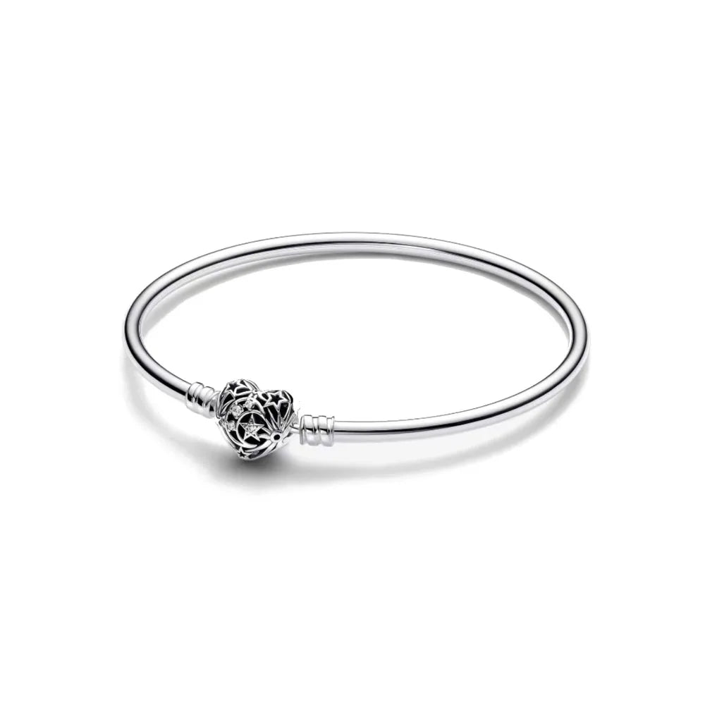 Hot Selling 925 Silver Flower Shaped, Heart Shaped, Butterfly Bracelet, Suitable For European Women's Fashionable Luxury Jewelry