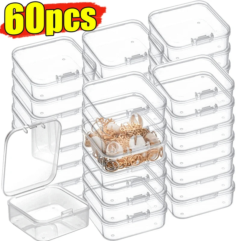 Mini Transparent Jewelry Storage Box Set