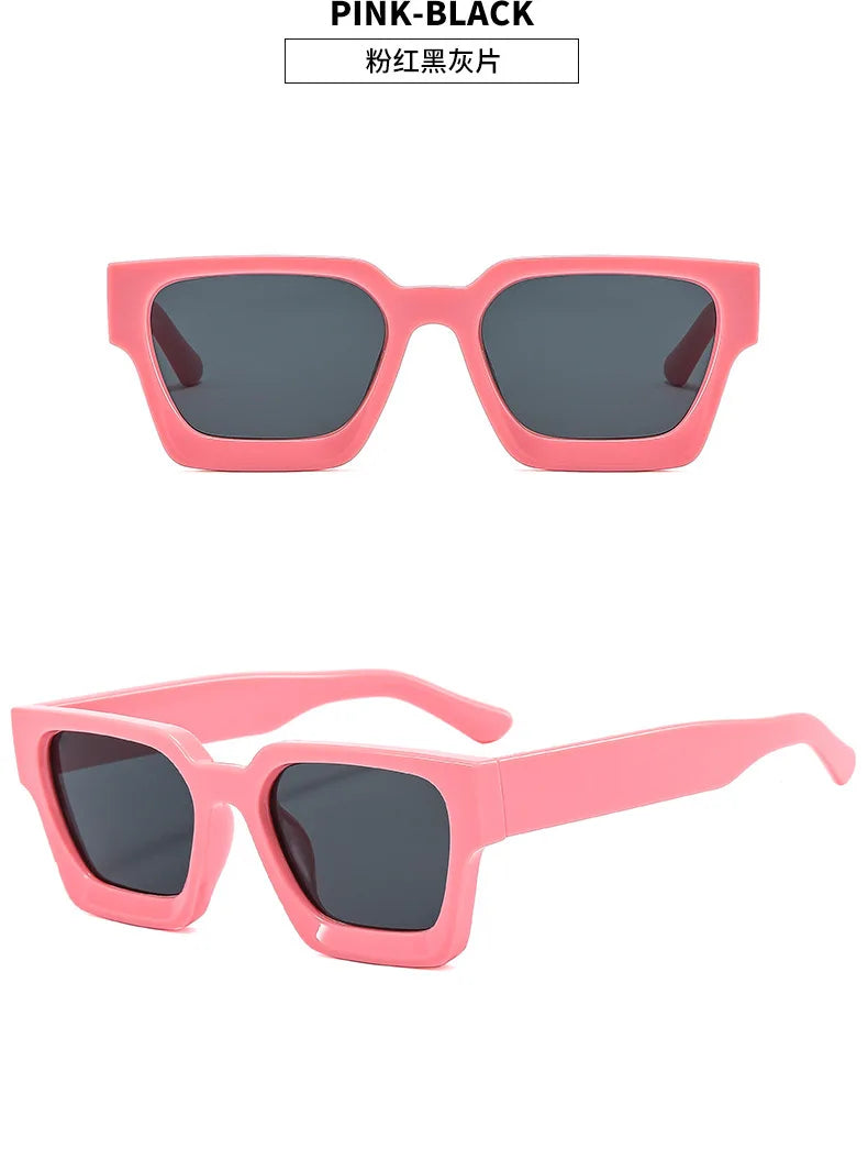 Fahion Vintage Small Square Sunglasses Men Women Retro Brand Designer Green Sun Glasses Unisex Ins Popular Shades Eyewear UV400