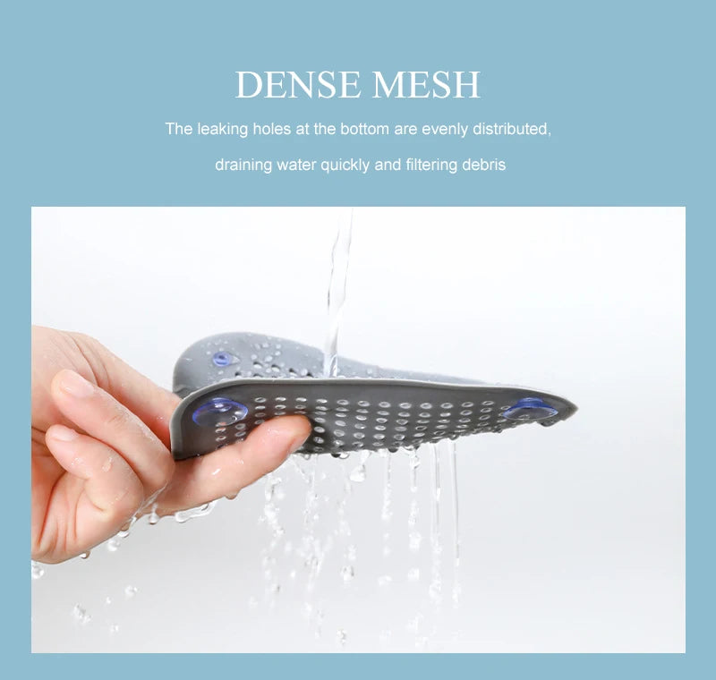Silicone Sink Strainer Shower Drain Hair Catcher Bathtub Floor Filter Plug Cover