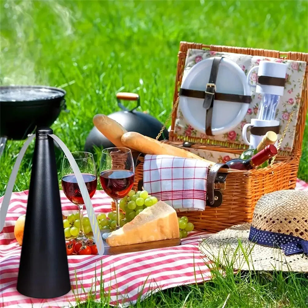 Multifunctional Outdoor Fly 360° Rotating Type Food Food, Pest Repellent Table Fan, Hiking Camping Equipment